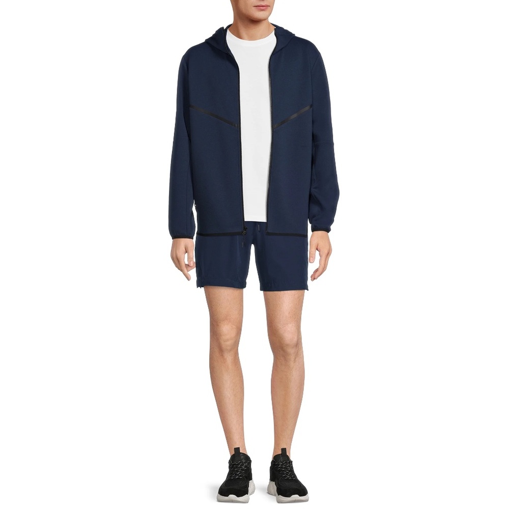 Russell Men's Active Fusion Knit Jacket in navy size S..used - Picture 2 of 5